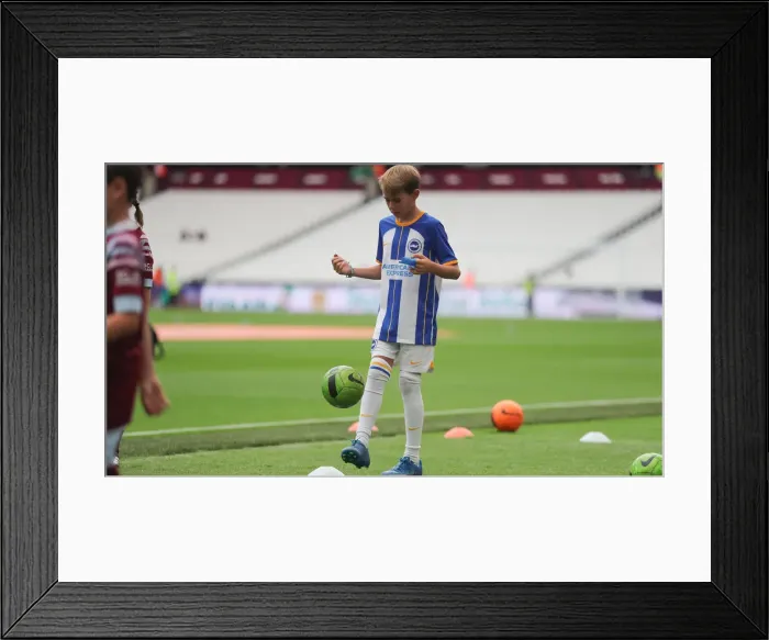 Framed Print : Intense Rivalry: West Ham United vs. Brighton and Hove Albion in the 2022-23 Premier League Clash