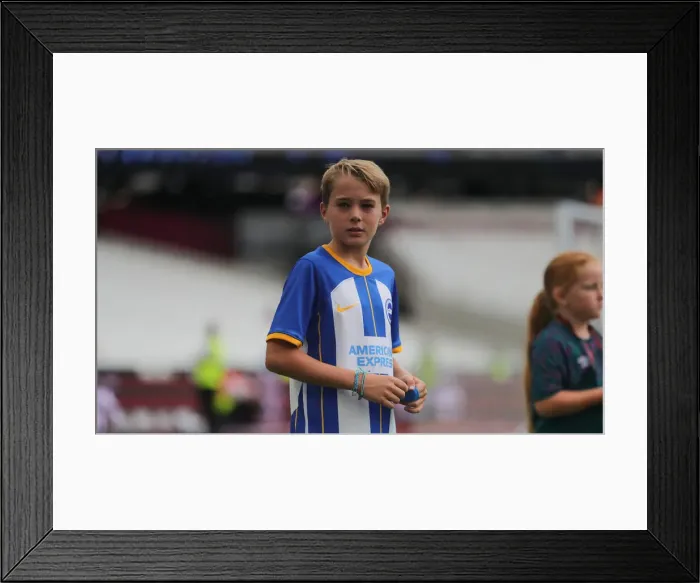 Framed Print : Intense Premier League Clash: West Ham United vs. Brighton and Hove Albion (21st August 2022)