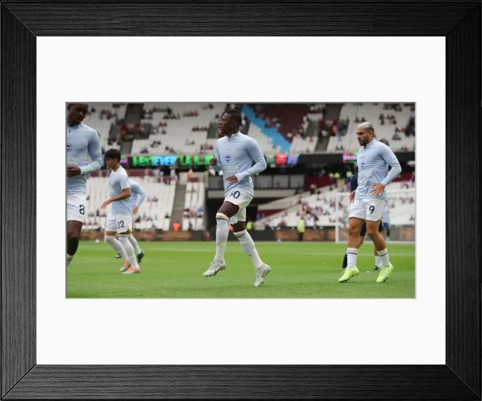 Framed Print : Intense Premier League Clash: West Ham United vs. Brighton and Hove Albion (21st August 2022)