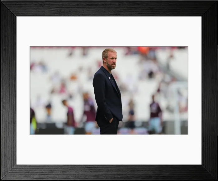 Framed Print : Intense Rivalry: West Ham United vs. Brighton and Hove Albion in the 2022-23 Premier League Clash