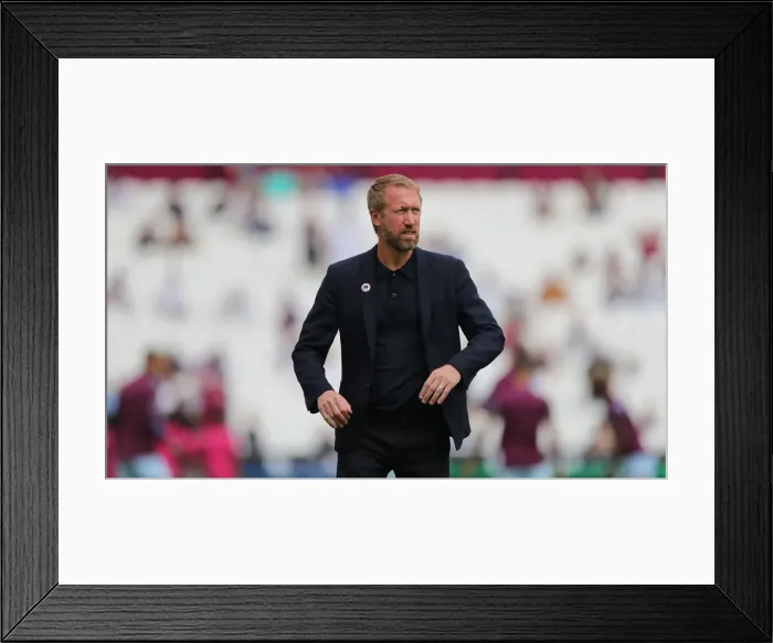 Framed Print : Intense Rivalry: West Ham United vs. Brighton and Hove Albion in the 2022-23 Premier League Clash