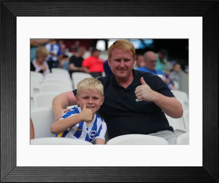 Framed Print : Intense Rivalry: West Ham United vs. Brighton and Hove Albion in the 2022-23 Premier League Clash