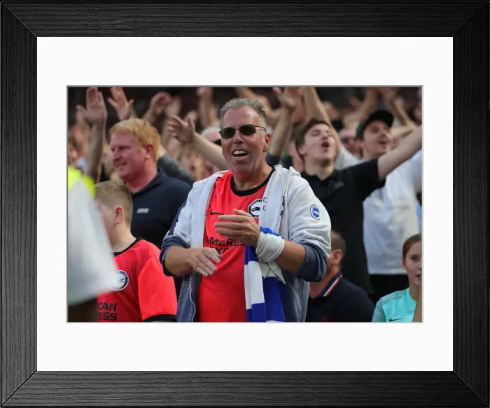 Framed Print : Intense Rivalry: West Ham United vs. Brighton and Hove Albion in the 2022-23 Premier League Clash