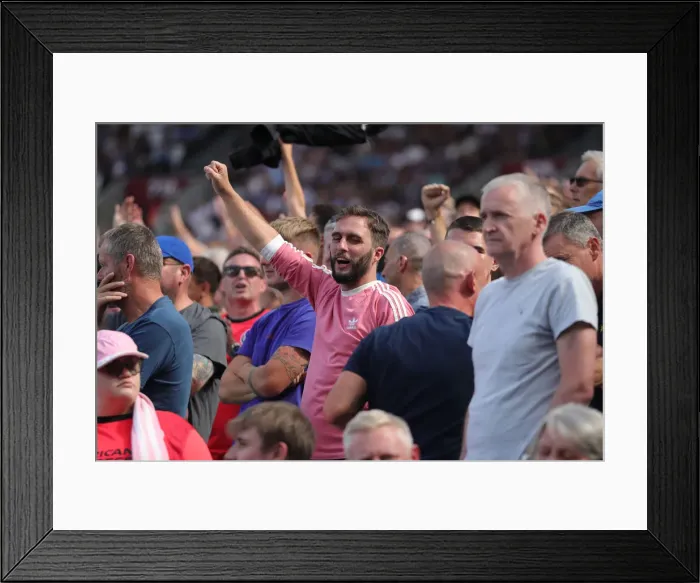 Framed Print : 2022-23 Premier League: West Ham United vs. Brighton and Hove Albion - Intense Action Framed Print : 2022-23 Premier League: West Ham United vs. Brighton and Hove Albion - Intense Action