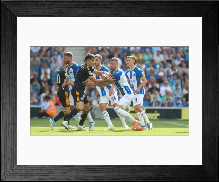 Framed Print : Premier League Showdown: Brighton & Hove Albion vs Leeds United (27 / 08 / 22)