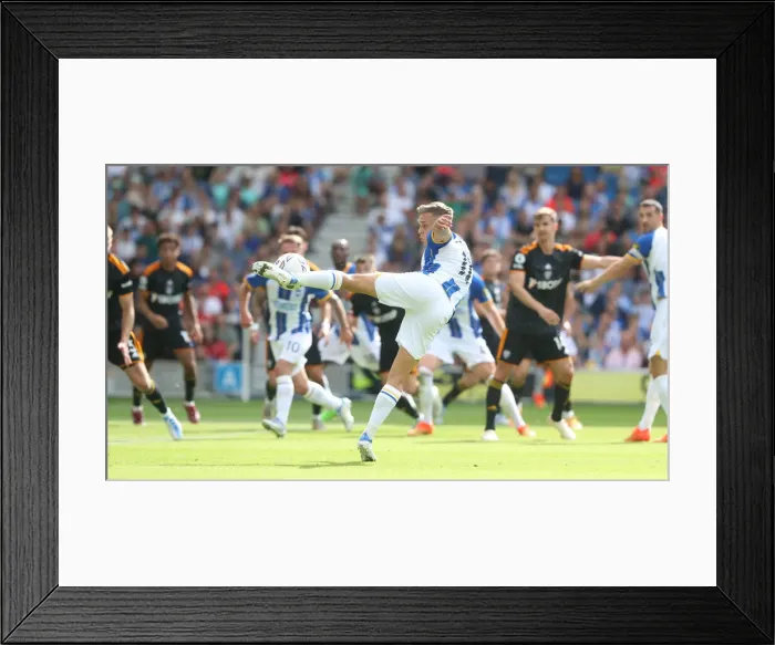 Framed Print : Intense Premier League Clash: Brighton & Hove Albion vs. Leeds United (27AUG22) Framed Print : Intense Premier League Clash: Brighton & Hove Albion vs. Leeds United (27AUG22)