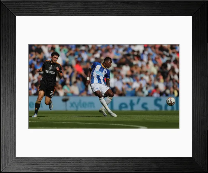 Framed Print : 2022 / 23 Premier League: Intense Action between Brighton & Hove Albion and Leeds United at American Express Community Stadium Framed Print : 2022 / 23 Premier League: Intense Action between Brighton & Hove Albion and Leeds United at American Express Community Stadium