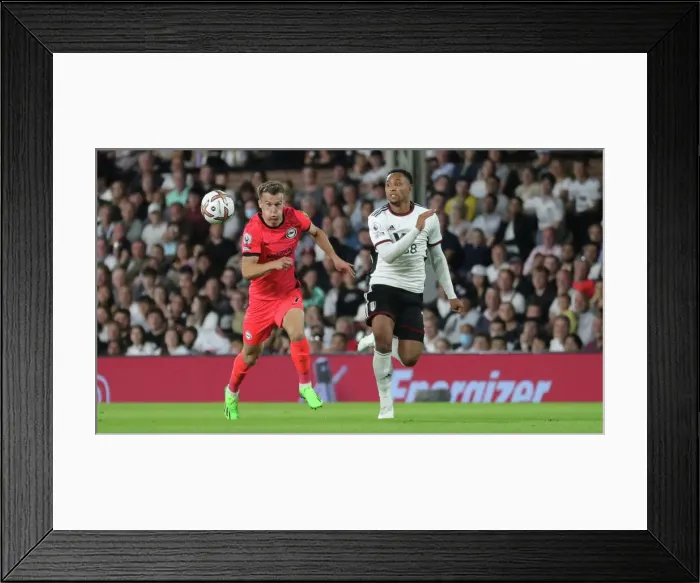 Framed Print : Premier League Showdown: Fulham vs. Brighton & Hove Albion (30AUG22) - Craven Cottage Framed Print : Premier League Showdown: Fulham vs. Brighton & Hove Albion (30AUG22) - Craven Cottage
