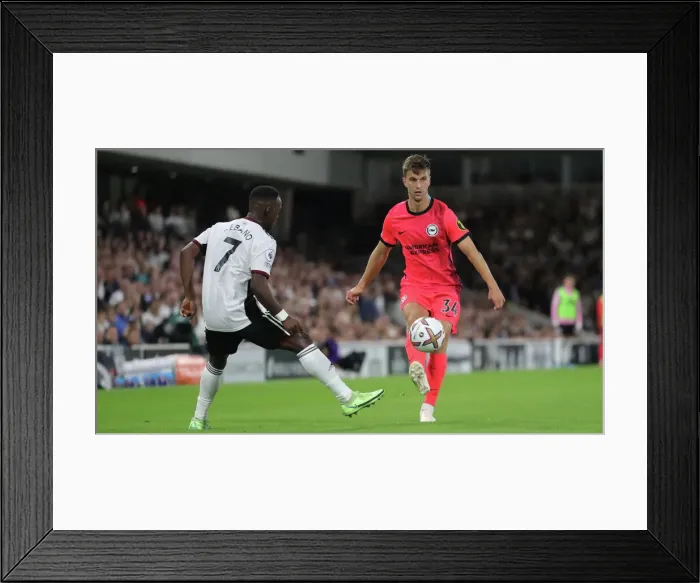 Framed Print : Intense Premier League Showdown: Fulham vs. Brighton and Hove Albion (30AUG22)