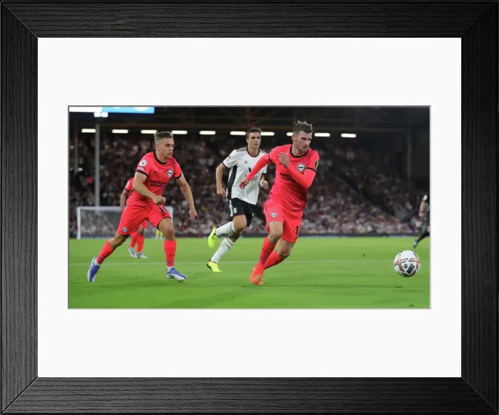 Framed Print : Premier League Clash: Fulham vs. Brighton & Hove Albion at Craven Cottage (30AUG22) Framed Print : Premier League Clash: Fulham vs. Brighton & Hove Albion at Craven Cottage (30AUG22)