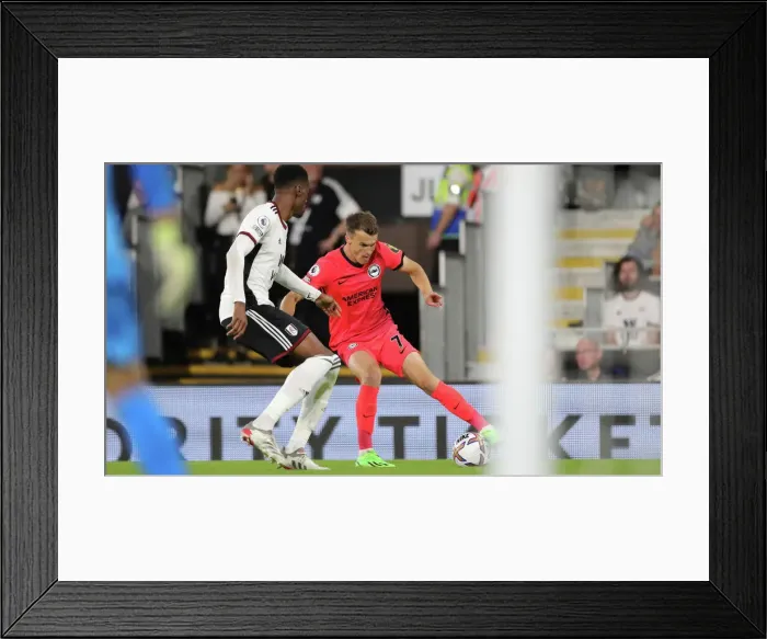 Framed Print : Premier League Showdown: Fulham vs. Brighton & Hove Albion (30AUG22) - Craven Cottage