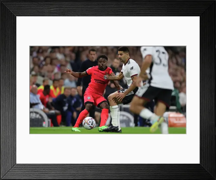 Framed Print : Intense Premier League Showdown: Fulham vs. Brighton and Hove Albion (30AUG22) Framed Print : Intense Premier League Showdown: Fulham vs. Brighton and Hove Albion (30AUG22)
