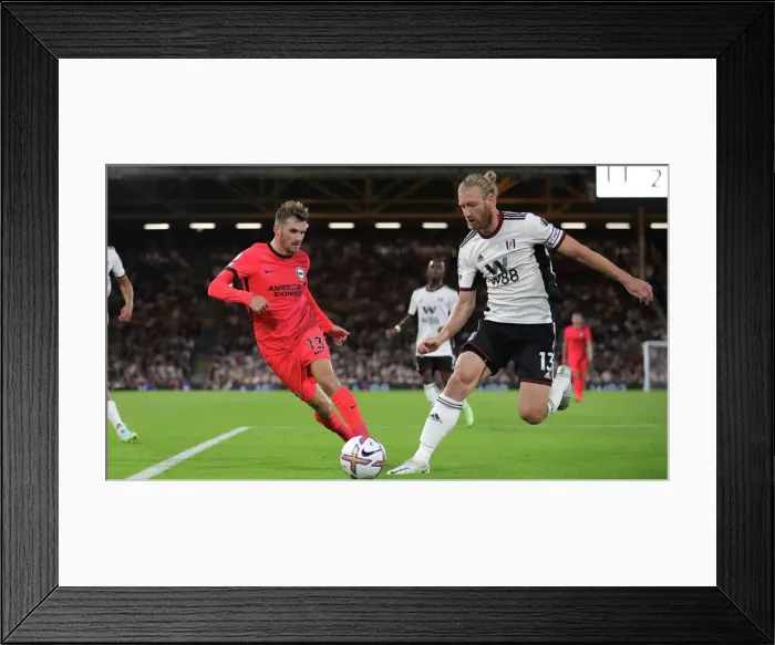 Framed Print : Premier League Showdown: Fulham vs. Brighton & Hove Albion at Craven Cottage (30AUG22)