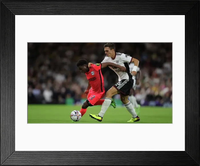 Framed Print : Premier League Clash: Fulham vs. Brighton & Hove Albion at Craven Cottage (30AUG22)