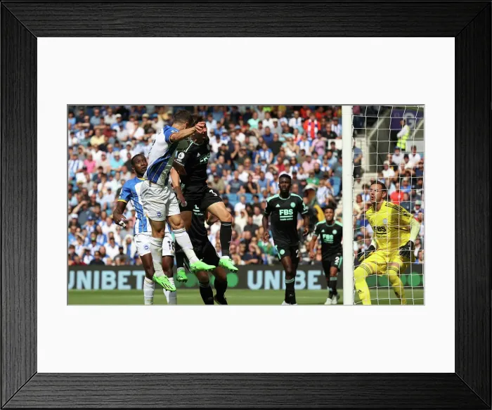 Framed Print : Brighton & Hove Albion vs. Leicester City: 2022 / 23 Premier League Showdown at American Express Community Stadium Framed Print : Brighton & Hove Albion vs. Leicester City: 2022 / 23 Premier League Showdown at American Express Community Stadium