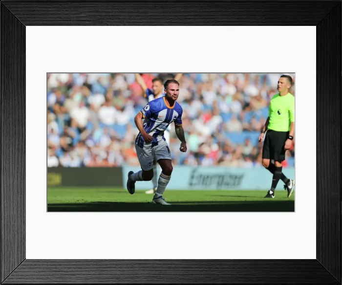 Framed Print : Intense Premier League Showdown: Brighton & Hove Albion vs Leicester City (04SEP22) Framed Print : Intense Premier League Showdown: Brighton & Hove Albion vs Leicester City (04SEP22)