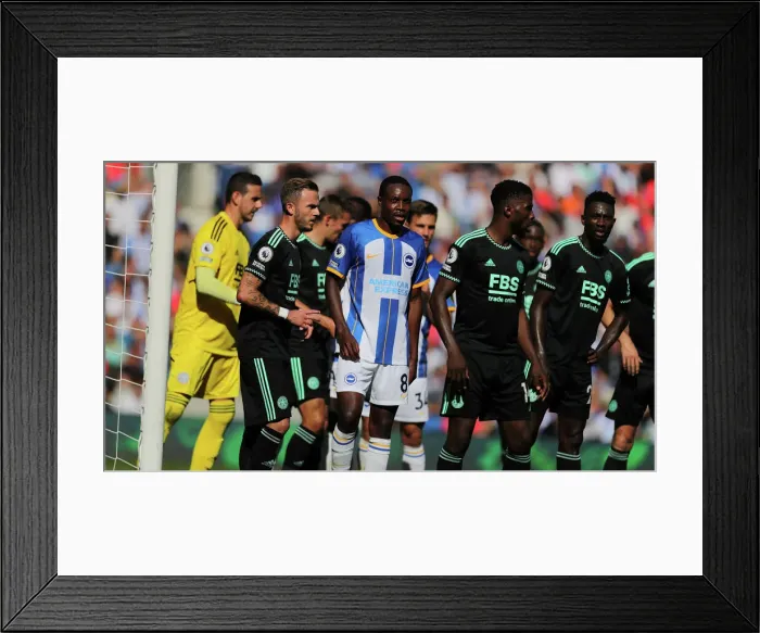 Framed Print : Premier League Showdown: Brighton & Hove Albion vs. Leicester City (04SEP22) Framed Print : Premier League Showdown: Brighton & Hove Albion vs. Leicester City (04SEP22)