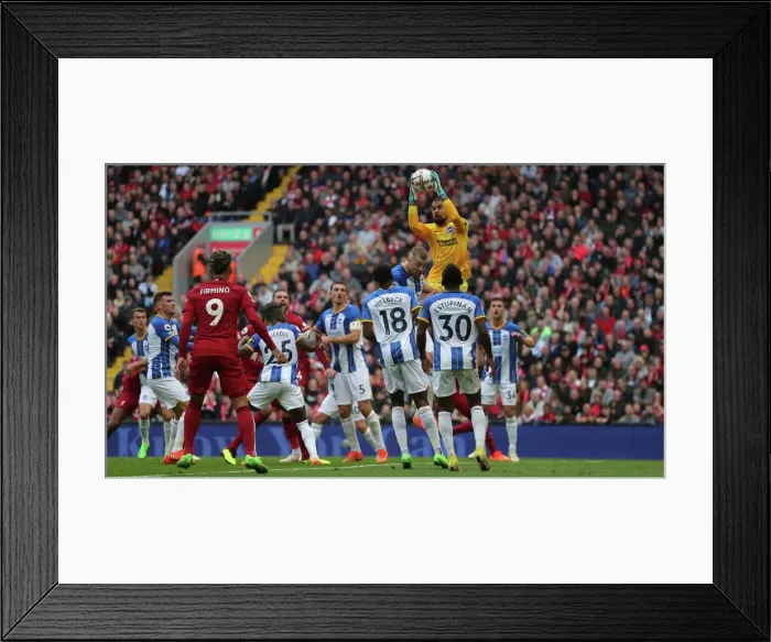 Framed Print : Intense Premier League Showdown: Liverpool vs. Brighton & Hove Albion at Anfield (1st October 2022) Framed Print : Intense Premier League Showdown: Liverpool vs. Brighton & Hove Albion at Anfield (1st October 2022)