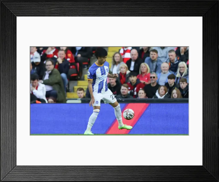 Framed Print : Intense Premier League Showdown: Liverpool vs. Brighton & Hove Albion at Anfield (1st October 2022)