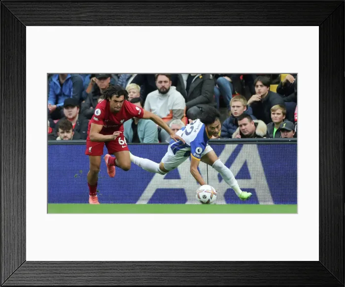 Framed Print : Intense Premier League Showdown: Liverpool vs. Brighton and Hove Albion (1st October 2022) Framed Print : Intense Premier League Showdown: Liverpool vs. Brighton and Hove Albion (1st October 2022)