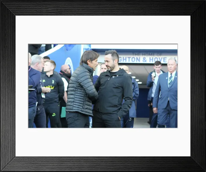 Framed Print : 2022 / 23 Premier League: Showdown at American Express Community Stadium - Brighton & Hove Albion vs. Tottenham Hotspur (October 8th)