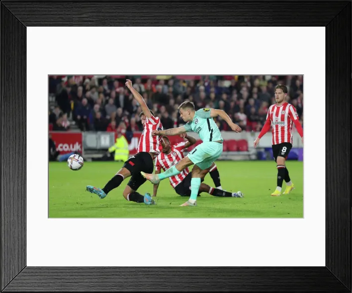Framed Print : Intense Battle: Brighton and Hove Albion vs. Brentford (14OCT22) - Premier League Showdown Framed Print : Intense Battle: Brighton and Hove Albion vs. Brentford (14OCT22) - Premier League Showdown