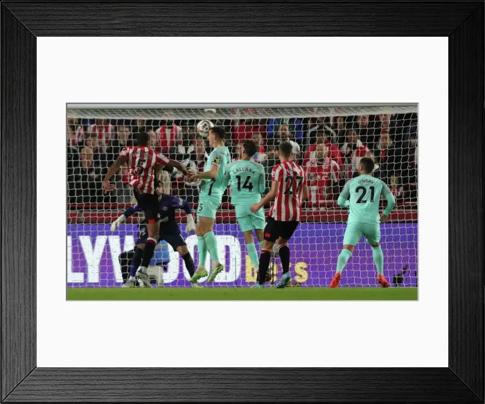 Framed Print : Intense Face-Off: Brighton and Hove Albion vs. Brentford (14OCT22) - Premier League Clash Framed Print : Intense Face-Off: Brighton and Hove Albion vs. Brentford (14OCT22) - Premier League Clash