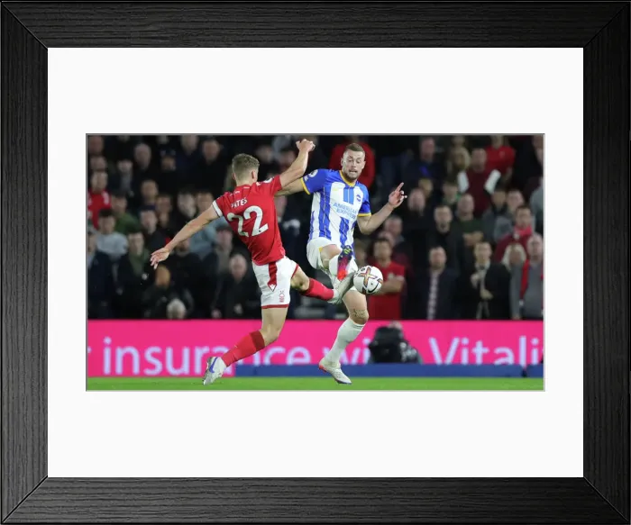 Framed Print : Intense Premier League Clash: Brighton & Hove Albion vs. Nottingham Forest (18OCT22) Framed Print : Intense Premier League Clash: Brighton & Hove Albion vs. Nottingham Forest (18OCT22)