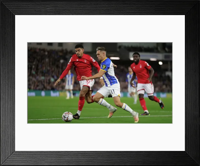 Framed Print : Intense Premier League Clash: Brighton & Hove Albion vs. Nottingham Forest (18th October 2022) Framed Print : Intense Premier League Clash: Brighton & Hove Albion vs. Nottingham Forest (18th October 2022)