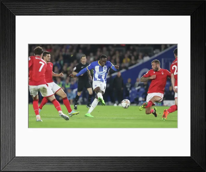 Framed Print : Intense Premier League Clash: Brighton & Hove Albion vs. Nottingham Forest (18.10.22) Framed Print : Intense Premier League Clash: Brighton & Hove Albion vs. Nottingham Forest (18.10.22)