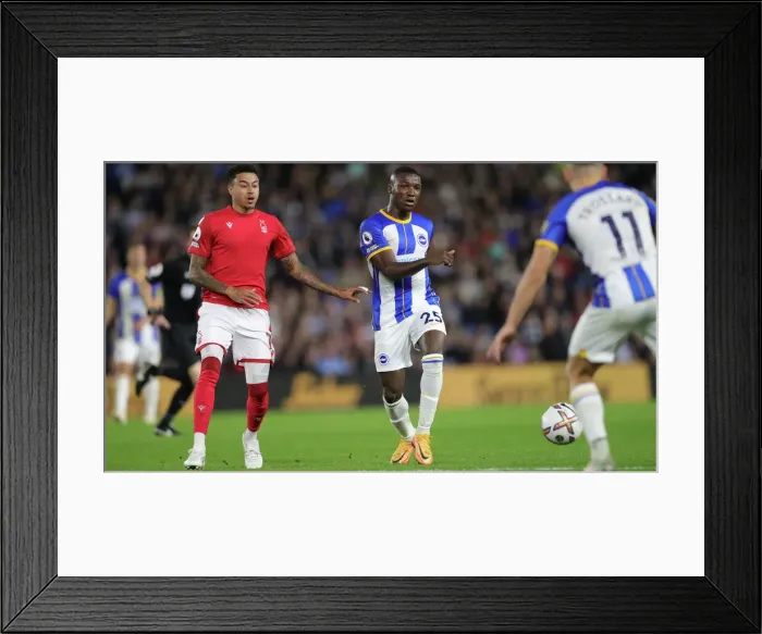 Framed Print : Intense Premier League Clash: Brighton & Hove Albion vs. Nottingham Forest (18th October 2022) Framed Print : Intense Premier League Clash: Brighton & Hove Albion vs. Nottingham Forest (18th October 2022)
