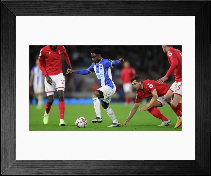 Framed Print : Intense Premier League Clash: Brighton & Hove Albion vs. Nottingham Forest (18OCT22) Framed Print : Intense Premier League Clash: Brighton & Hove Albion vs. Nottingham Forest (18OCT22)