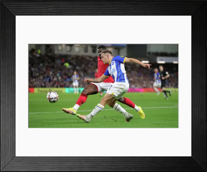 Framed Print : Brighton and Hove Albion vs. Nottingham Forest: Intense Premier League Clash at American Express Community Stadium (18th October 2022) Framed Print : Brighton and Hove Albion vs. Nottingham Forest: Intense Premier League Clash at American Express Community Stadium (18th October 2022)