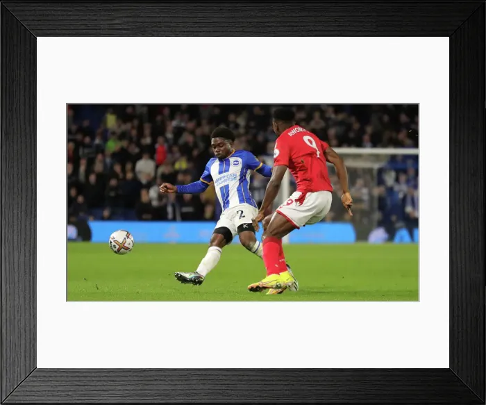 Framed Print : Intense Premier League Clash: Brighton & Hove Albion vs. Nottingham Forest (18OCT22)