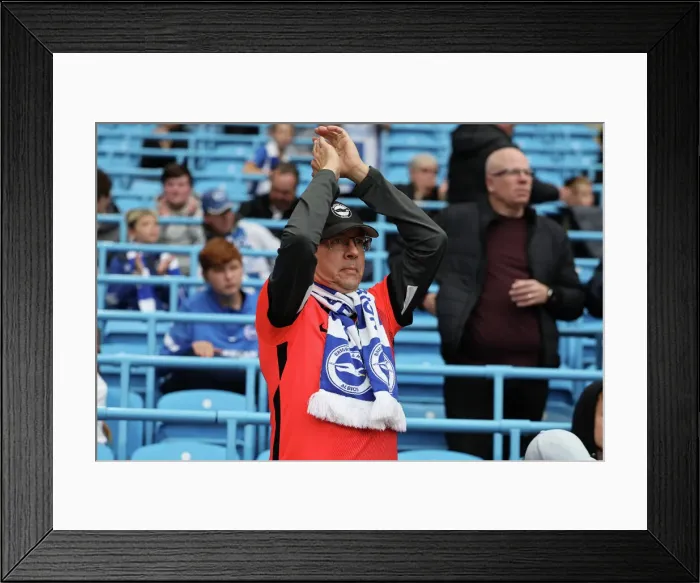 Framed Print : Manchester City vs. Brighton and Hove Albion: 2022 / 23 Premier League Showdown at Etihad Stadium (22OCT22): Intense Match Action