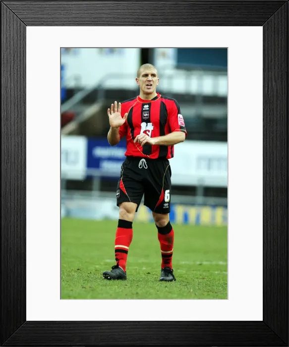 Framed Print : Brighton & Hove Albion 2009-10 Away Season at Oldham Athletic