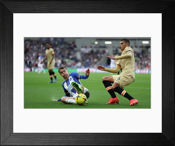 Framed Print : Intense Premier League Showdown: Brighton & Hove Albion vs. Chelsea (29th November 2022) Framed Print : Intense Premier League Showdown: Brighton & Hove Albion vs. Chelsea (29th November 2022)