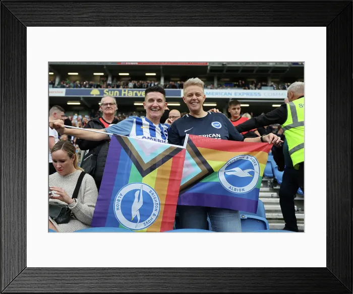 Framed Print : Intense Premier League Clash: Brighton & Hove Albion vs. Chelsea (29OCT22)