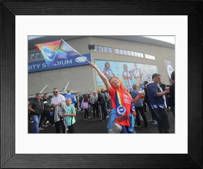 Framed Print : Brighton and Hove Albion vs. Chelsea: Intense Premier League Clash at American Express Community Stadium (29OCT22)