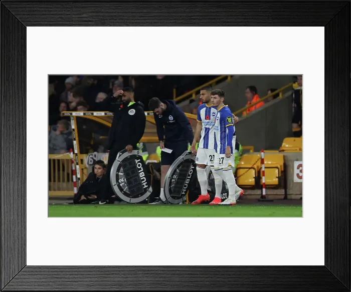 Framed Print : Premier League Battle: Wolverhampton Wanderers vs. Brighton and Hove Albion at Molineux Stadium (5th November 2022) Framed Print : Premier League Battle: Wolverhampton Wanderers vs. Brighton and Hove Albion at Molineux Stadium (5th November 2022)