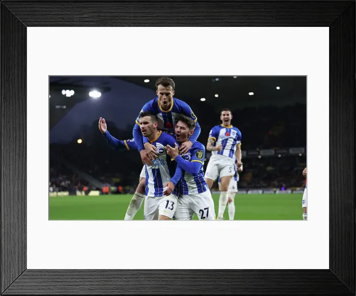 Framed Print : Premier League Showdown: Wolverhampton Wanderers vs. Brighton and Hove Albion (5 November 2022) Framed Print : Premier League Showdown: Wolverhampton Wanderers vs. Brighton and Hove Albion (5 November 2022)