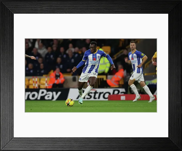 Framed Print : Intense Premier League Clash: Wolverhampton Wanderers vs. Brighton & Hove Albion (5 November 2022)