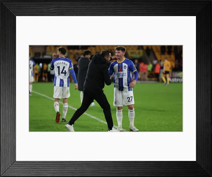 Framed Print : Intense Battle: Wolverhampton Wanderers vs. Brighton & Hove Albion - Premier League Rivalry at Molineux Stadium (5 November 2022) Framed Print : Intense Battle: Wolverhampton Wanderers vs. Brighton & Hove Albion - Premier League Rivalry at Molineux Stadium (5 November 2022)