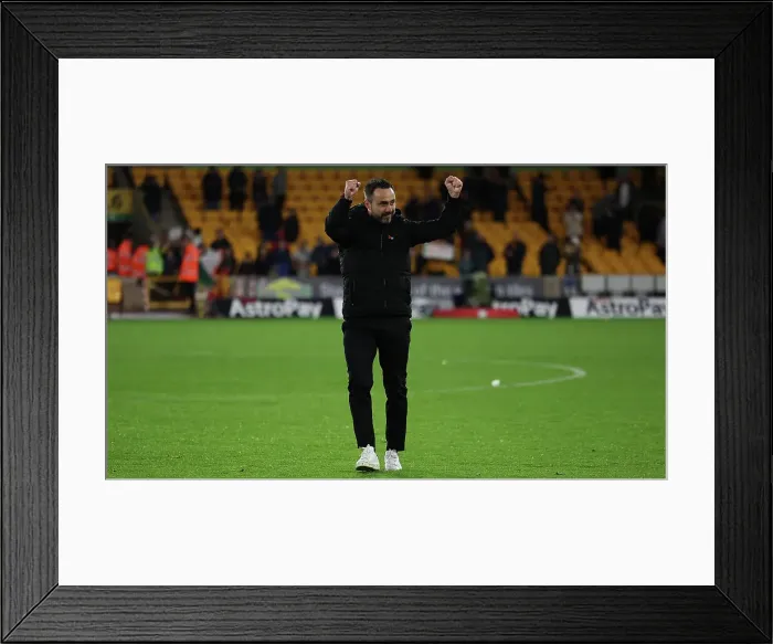 Framed Print : Premier League Showdown: Wolverhampton Wanderers vs. Brighton and Hove Albion (05NOV22)