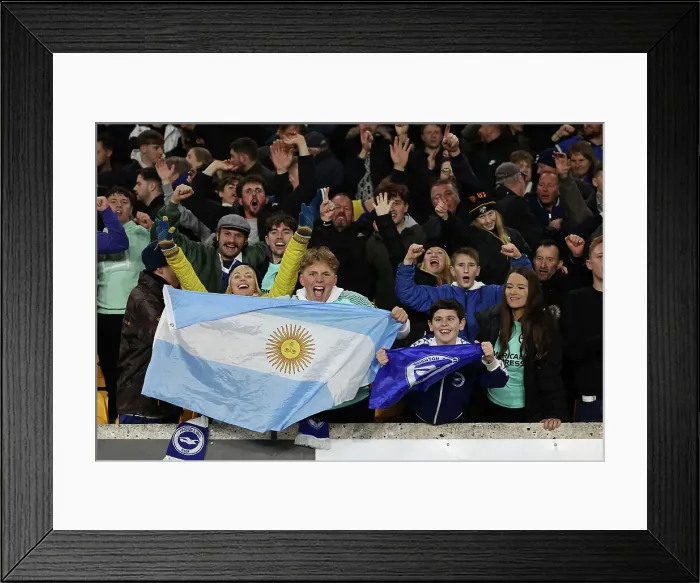 Framed Print : Premier League Battle: Wolverhampton Wanderers vs. Brighton and Hove Albion - November 5, 2023 (Molineux Stadium)