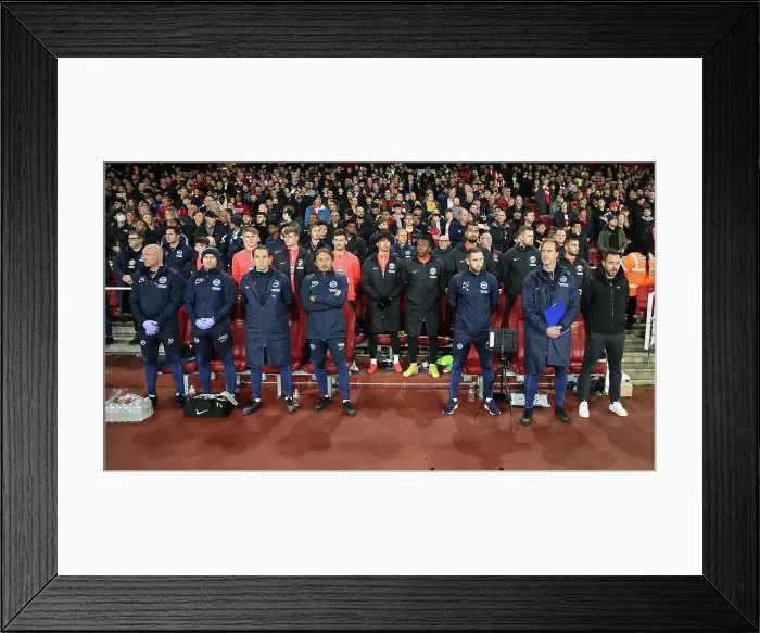 Framed Print : Carabao Cup Clash: Arsenal vs. Brighton & Hove Albion at Emirates Stadium (09NOV22) Framed Print : Carabao Cup Clash: Arsenal vs. Brighton & Hove Albion at Emirates Stadium (09NOV22)
