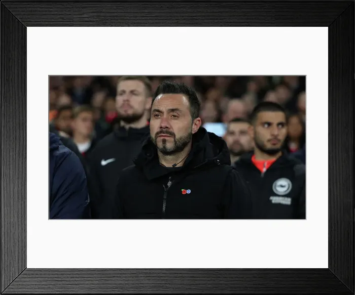 Framed Print : Carabao Cup Clash: Arsenal vs. Brighton & Hove Albion at Emirates Stadium (09NOV22)