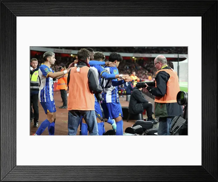Framed Print : Carabao Cup Clash: Arsenal vs. Brighton & Hove Albion at Emirates Stadium (09NOV22) Framed Print : Carabao Cup Clash: Arsenal vs. Brighton & Hove Albion at Emirates Stadium (09NOV22)
