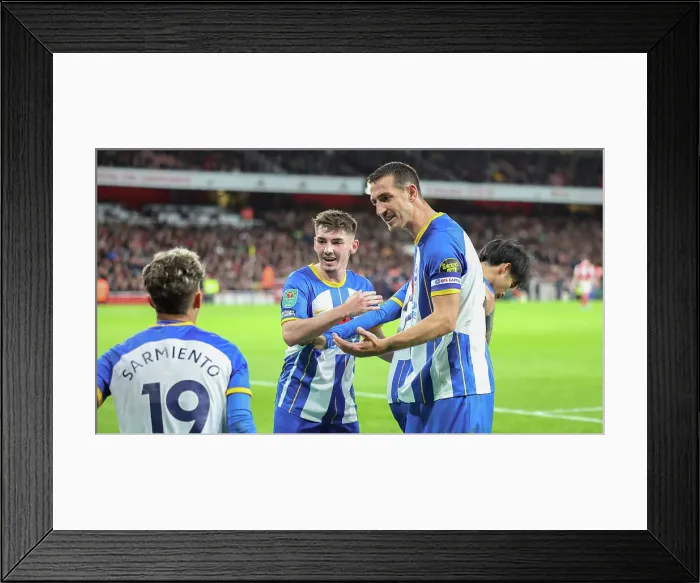 Framed Print : Carabao Cup Clash: Arsenal vs. Brighton & Hove Albion at Emirates Stadium (09NOV22)