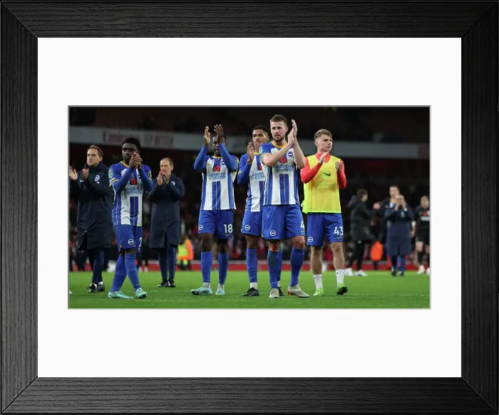 Framed Print : Carabao Cup Clash: Arsenal vs. Brighton & Hove Albion at Emirates Stadium (09NOV22) Framed Print : Carabao Cup Clash: Arsenal vs. Brighton & Hove Albion at Emirates Stadium (09NOV22)